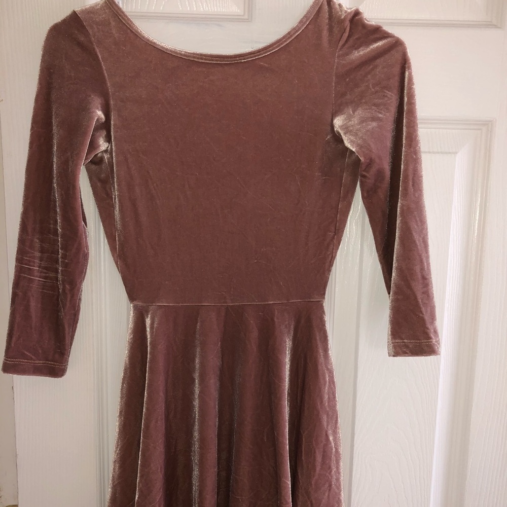 American apparel velvet skater dress